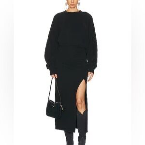 Isabel Marant Etoile Salomon Sweatshirt Midi Dress
